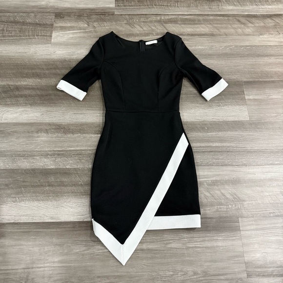 Color Block Asymmetrical Dress - Picture 1 of 3